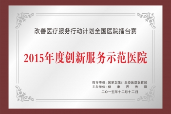 2015年度创新服务示范医院
