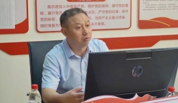 柳州市卫生健康委党组副书记、副主任赵海到我院党建联系点肿瘤科党支部上党课
